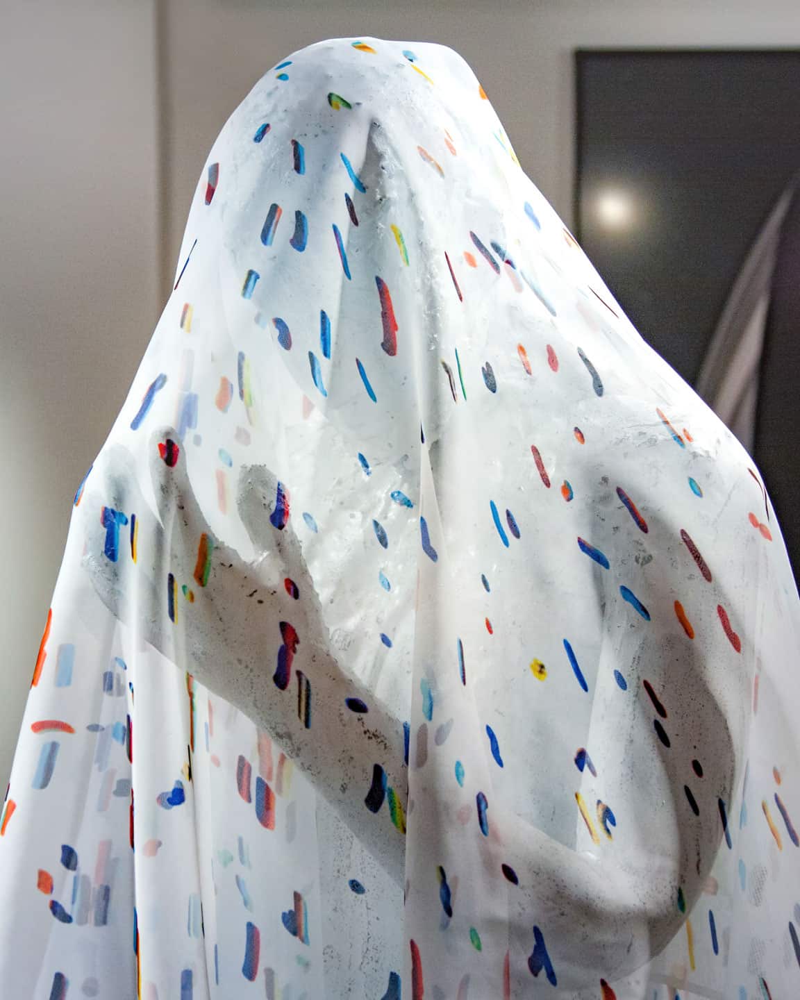 Alex Fischer, Lichen, 2013 detail at Dry Pixels and Wet Molecules, O'Born Contemporary